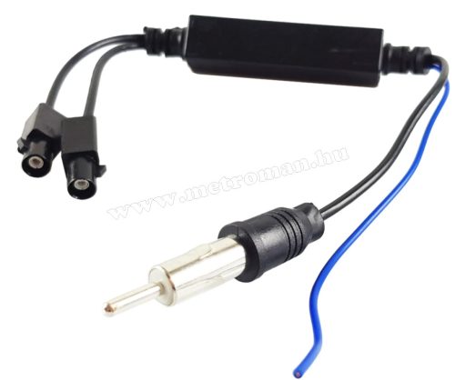 Dual Fakra antenna erősítő és átalakító adapter 2 antennás autókhoz DIN-FAKRA