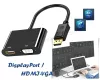 DisplayPort - HDMI-VGA átalakító adapter M31572