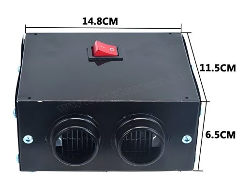 Autó, Munkagép elektromos fűtés Beépíthető 12V hősugárzó 500 Watt M32001