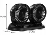 Dupla szivargyújtós 12V Ventilátor kamionba és munkagépekbe M3222-12VDC