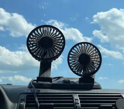 Dupla szivargyújtós 12V Ventilátor kamionba és munkagépekbe M3222-12VDC