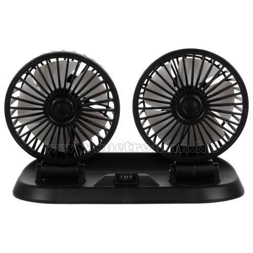 Dupla szivargyújtós 24V Ventilátor kamionba és munkagépekbe M3222-24VDC