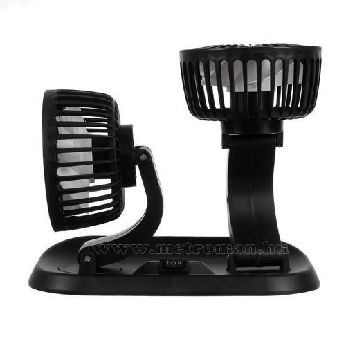Dupla szivargyújtós 24V Ventilátor kamionba és munkagépekbe M3222-24VDC