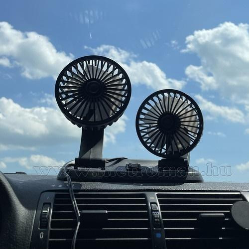 Dupla szivargyújtós 24V Ventilátor kamionba és munkagépekbe M3222-24VDC