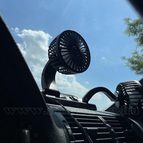 Dupla szivargyújtós 24V Ventilátor kamionba és munkagépekbe M3222-24VDC