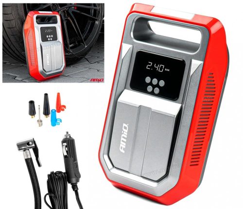 Autós kompresszor, autópumpa digitális keréknyomásnyomás határolóval M3268