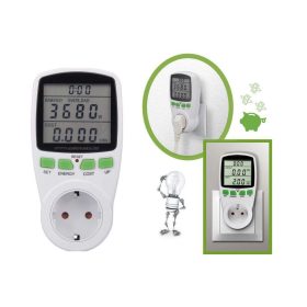   Hálózati energia Fogyasztásmérő Teljesítménymérő M3381V3