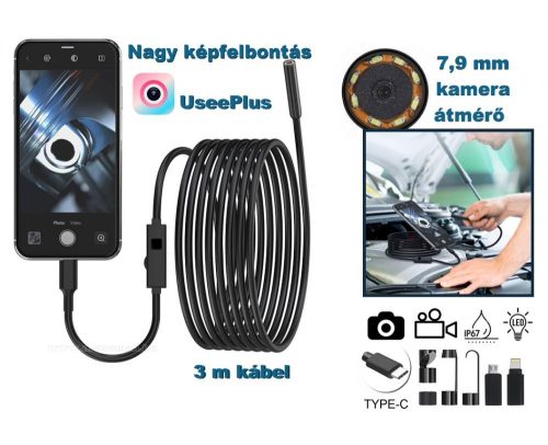 Android iOS nagy felbontású Endoszkóp kamera M34903