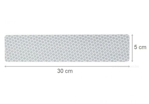 Öntapadós fényvisszaverő láthatósági matrica Fehér 36008W