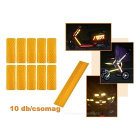   Öntapadós fényvisszaverő láthatósági matrica Narancssárga 36138OR