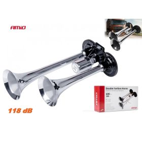   Kompresszor nélküli Dupla tölcséres Légkürt Hajó kürt M3617