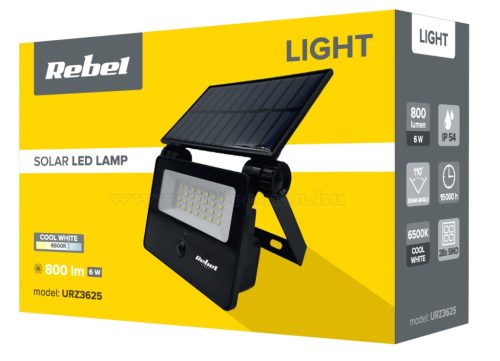 Napelemes kültéri lámpa, Napelemes LED reflektor Rebel M3625-SOLAR