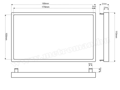 2DIN-es autórádió műanyag dísz keret M3699
