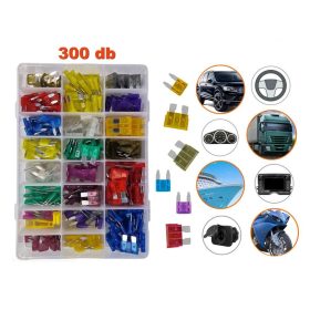 Autós késes biztosíték készlet 300 db-os M3733