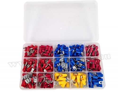 Szigetelt kábel saru készlet 280 db-os Krimpelhető