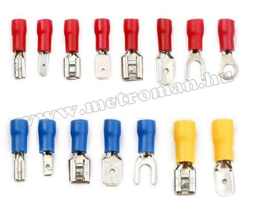 Szigetelt kábel saru készlet 280 db-os Krimpelhető