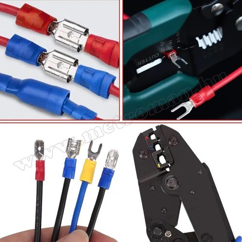 Szigetelt kábel saru készlet 280 db-os Krimpelhető