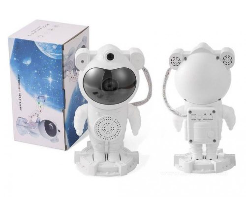 Asztronauta Űrhajós csillagos égbolt Lézer és RGB LED projektor hangulatvilágítás Bluetooth hangszóró M40436RGB