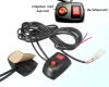 Autós Kék-Piros LED villogó, megkülönböztető jelzés M409001A
