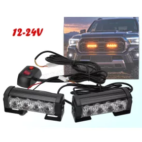   Autós Narancssárga LED villogó, megkülönböztető jelzés M409001B