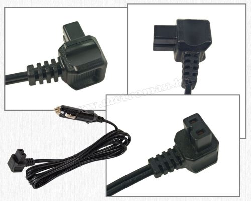 Autós szivargyújtós hűtőtáska tápkábel 2 méteres M4224