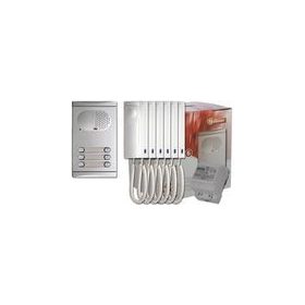 Komplett 6 lakásos kaputelefon szett, Golmar 4260/AL