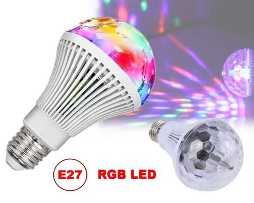 Színes RGB LED diszkógömb lámpa M4272