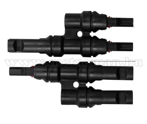 MC4 Y közösítő, elosztó adapter szett napelemekhez M4405-MC4Y