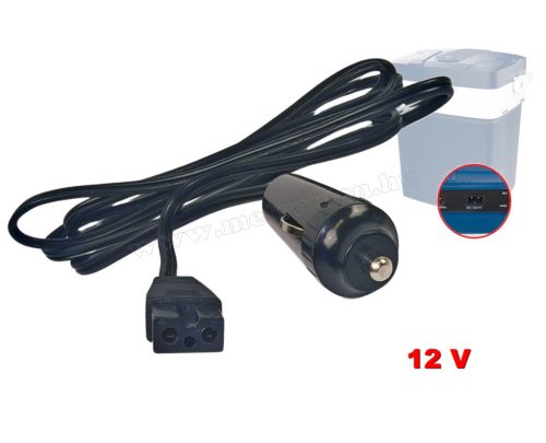 Autós szivargyújtós hűtőtáska tápkábel 2 méteres M44220