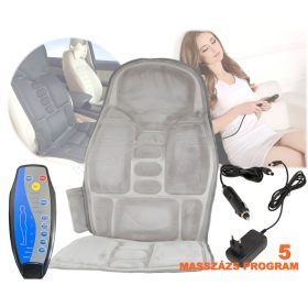   Fűthető masszázsülés autós és hálózati adapterrel M4450