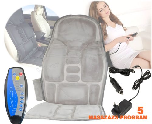 Fűthető masszázsülés autós és hálózati adapterrel M4450