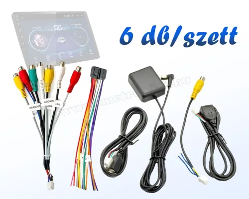 Autórádió csatlakozó szett Kínai Multimédiás és Androidos autórádiókhoz M44701