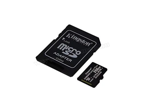 Kingston Canvas MicroSDXC memóriakártya adapterrel 256GB M49110
