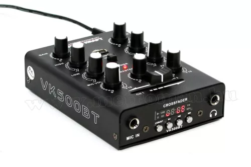 Audió 2 csatornás Karaoke Keverőpult USB MP3 és Bluetooth zenelejátszóval VK500BT