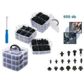   Univerzális autó kárpit patent műanyag szegecs készlet M5032-650