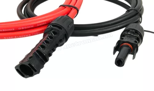 MC4 Napelem kábel töltésvezérlő és napelem közé 2X2 méter 4mm² M5039