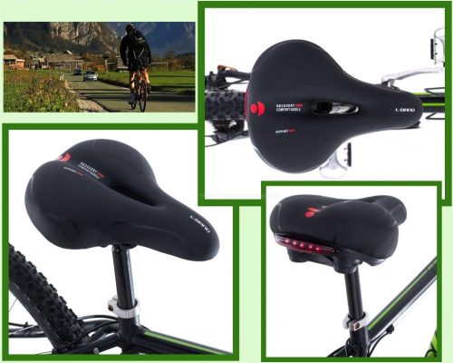 Kerékpár ülés LED világítással L-BRNO M5059 