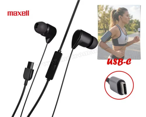 Vezetékes fülhallgató USB-C Maxell BASS13 M52048B