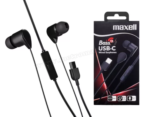 Vezetékes fülhallgató USB-C Maxell BASS13 M52048B