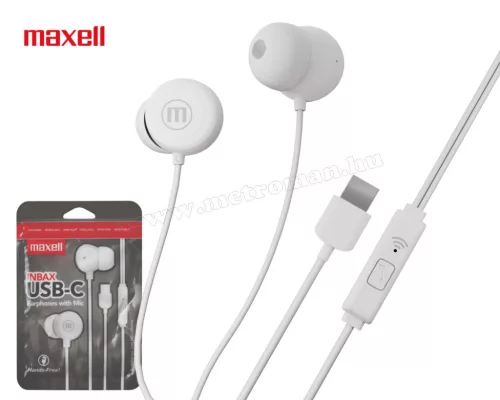 Maxell Vezetékes fülhallgató USB-C M52050W