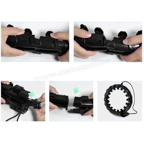 Alakformáló Súlyozott hullahopp karika masszírozóval M5208