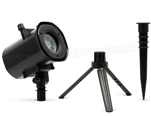 Kültéri színes LED fény projektor, kerti hangulat világítás 4 az 1-ben MDL-916