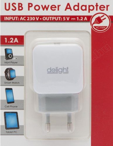 USB töltő hálózati adapter 55045-1WH