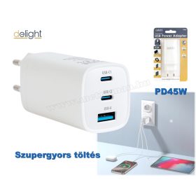   USB - USB-C hálózati töltő adapter PD45W gyorstöltéssel M55060