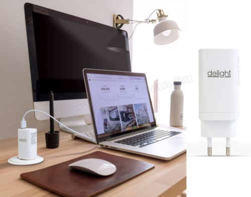 USB - USB-C hálózati töltő adapter PD45W gyorstöltéssel M55060