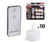 LED teamécses távirányítóval 10 db-os szett M55248