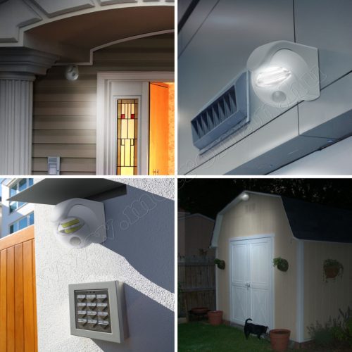 COB LED reflektor, mozgás- és fényérzékelős, elemes 55268