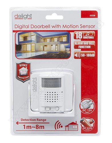 Mozgásérzékelős belépésjelző és riasztó 55338