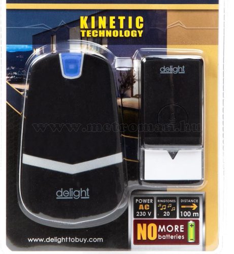 Kinetic elem nélküli, vezeték nélküli csengő 55342BK