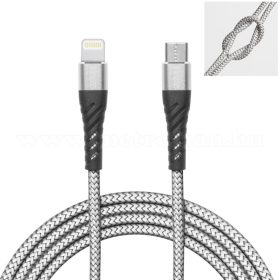   Adatkábel töltő kábel USB-C és Lightning iPhone csatlakozóval 55434-2